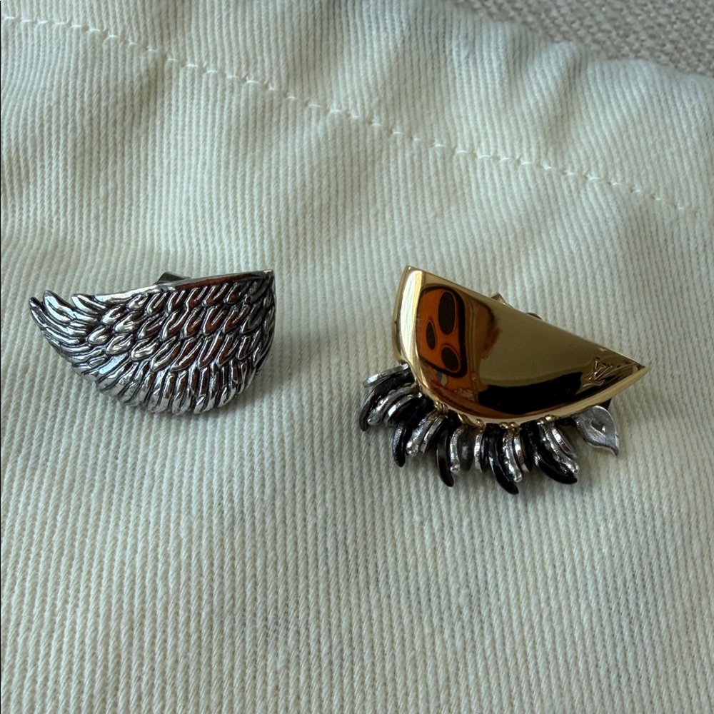 Louis Vuitton Bionic Wings and Leaves Earrings